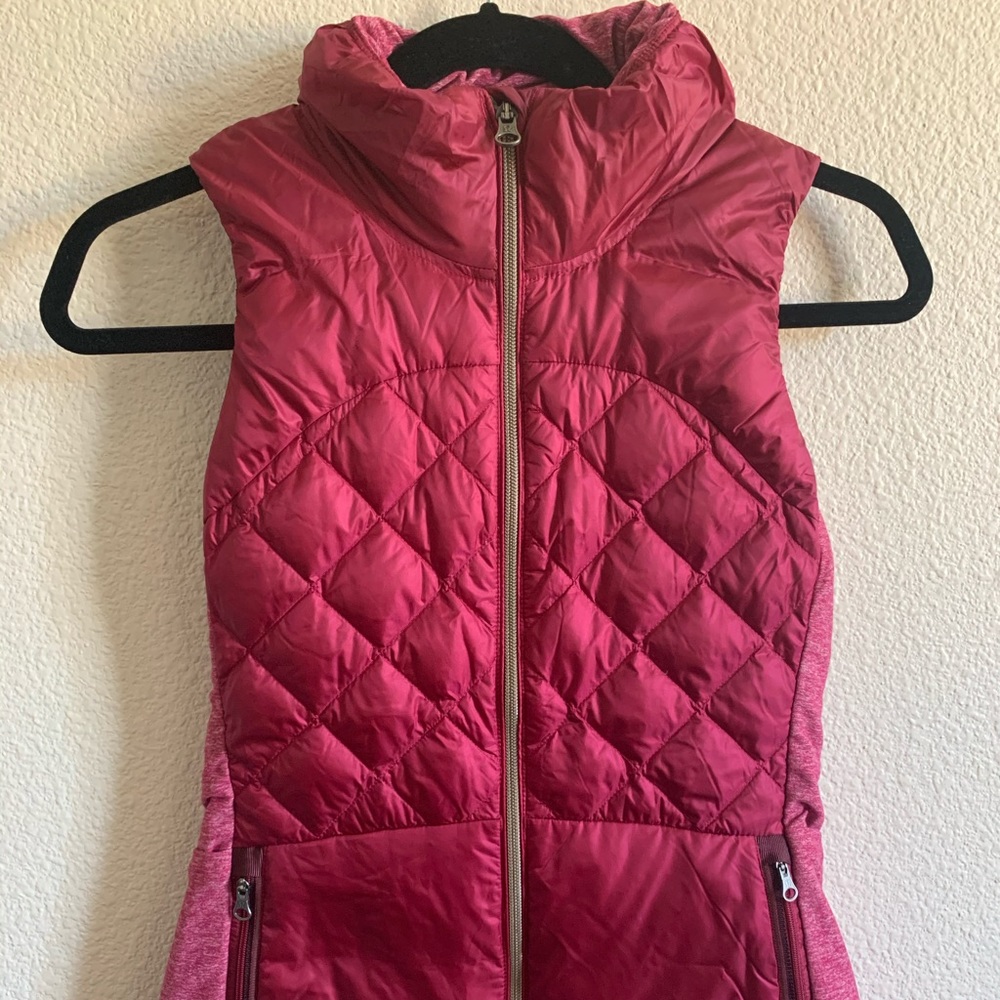 Lululemon Down Vest Dark Pink